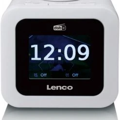 Lenco CR-620 Uhrenradio Weiß