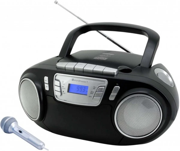 Soundmaster SCD5800SW Radio-Rekorder Mit CD + Kassette Schwarz