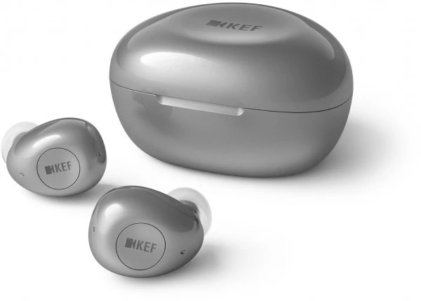 KEF Mu3 True Wireless Kopfhörer Silbergrau