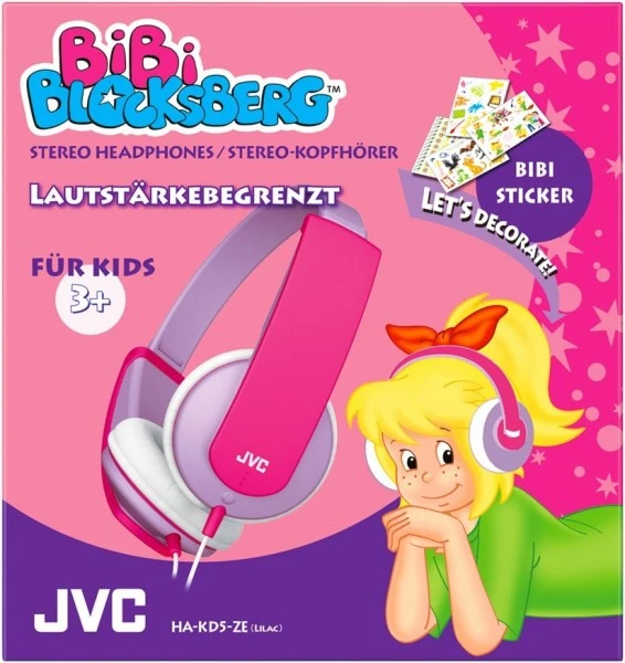 JVC HA-KD5-Z-E Bibi Blocksberg Edition Kopfhörer Mit Kabel Violett/pink – Bild 3