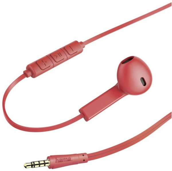 Hama Advance In-Ear-Kopfhörer Mit Kabel Rot – Bild 2