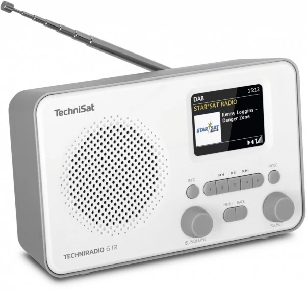 TechniSat Techniradio 6 IR Kofferradio Weiß/grau – Bild 5