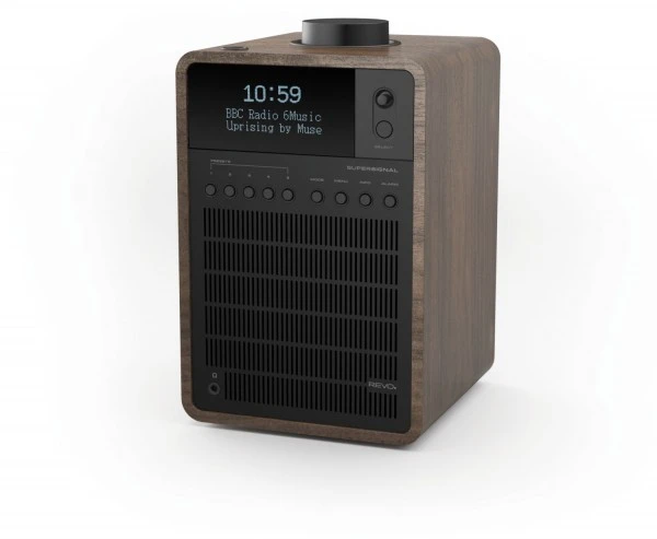 Revo SuperSignal DAB Radioempfänger Walnuß/schwarz – Bild 2