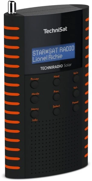 TechniSat TechniRadio Solar Taschenradio Schwarz/orange – Bild 4