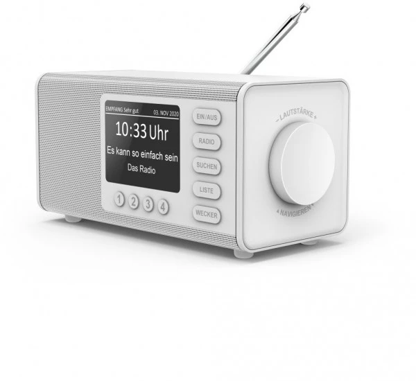 Hama DR1000DE Heimradio Weiß 6 Hama DR1000DE Heimradio Weiß – Bild 4