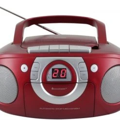 Soundmaster SCD5100RO Radio-Rekorder Mit CD + Kassette Rot