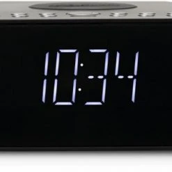Roberts OrtusCharge DAB+ Uhrenradio Mit QI-Ladestation Schwarz