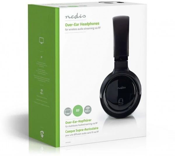 Nedis HPRF200BK Funkkopfhörer Schwarz – Bild 5