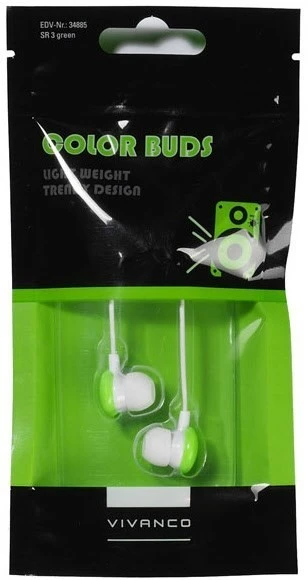 Vivanco SR 3 In-Ear-Kopfhörer Mit Kabel Grün – Bild 2