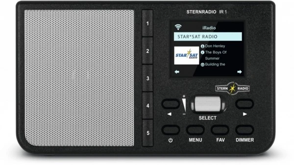 TechniSat Sternradio IR Internetradio Schwarz 3 TechniSat Sternradio IR Internetradio Schwarz