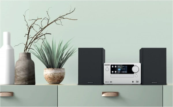 Kenwood M-725DAB-S Microanlage Frosted Aluminium – Bild 3