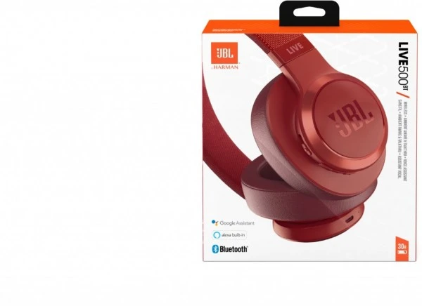 JBL LIVE 500BT Bluetooth-Kopfhörer Rot – Bild 4