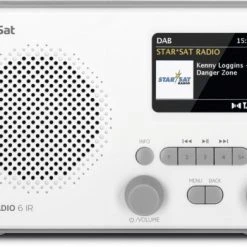 TechniSat Techniradio 6 IR Kofferradio Weiß/grau