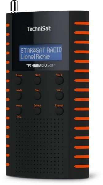 TechniSat TechniRadio Solar Taschenradio Schwarz/orange – Bild 3