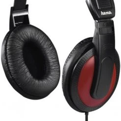Hama Basic4Music Over-Ear Kopfhörer Mit Kabel Schwarz/rot