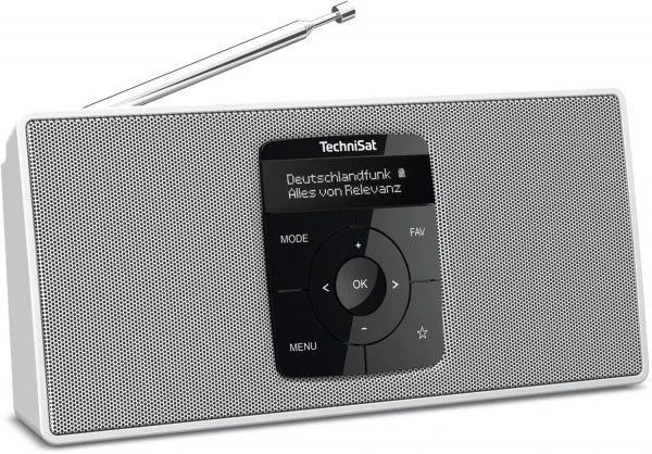 TechniSat DigitRadio 2 S Kofferradio Mit DAB/DAB+ Weiß/weiß – Bild 2