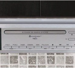 Soundmaster UR 2170 SI Uhrenradio Mit CD Silber