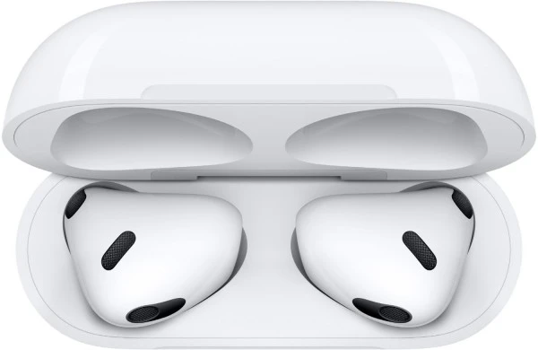 Apple AirPods 3. Generation True Wireless Kopfhörer Mit Lightning Charging Case – Bild 5