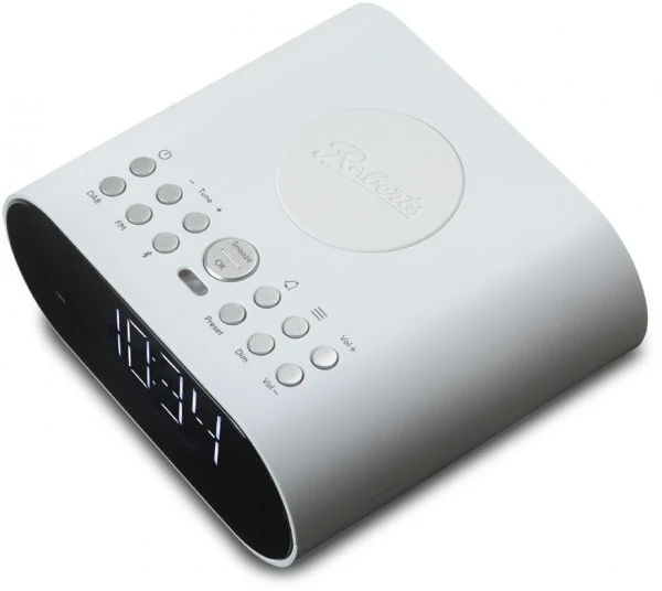 Roberts OrtusCharge DAB+ Uhrenradio Mit QI-Ladestation Weiß – Bild 2