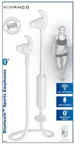 Vivanco Sport Air 4 W Bluetooth-Kopfhörer Weiß – Bild 2